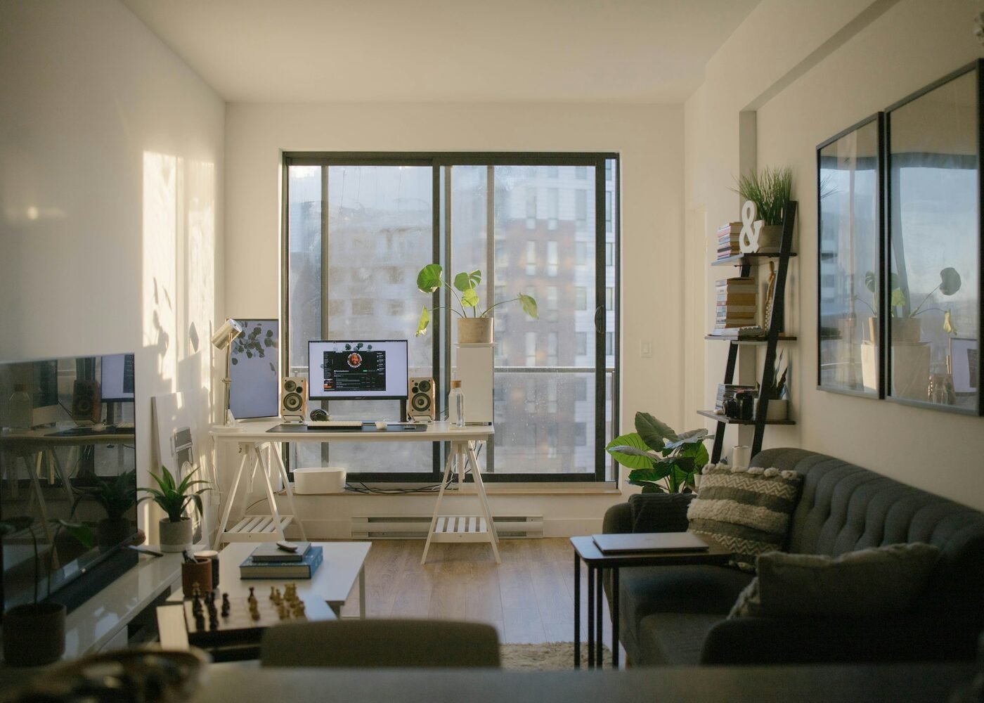 A furnished flat kept presentable between tenancies