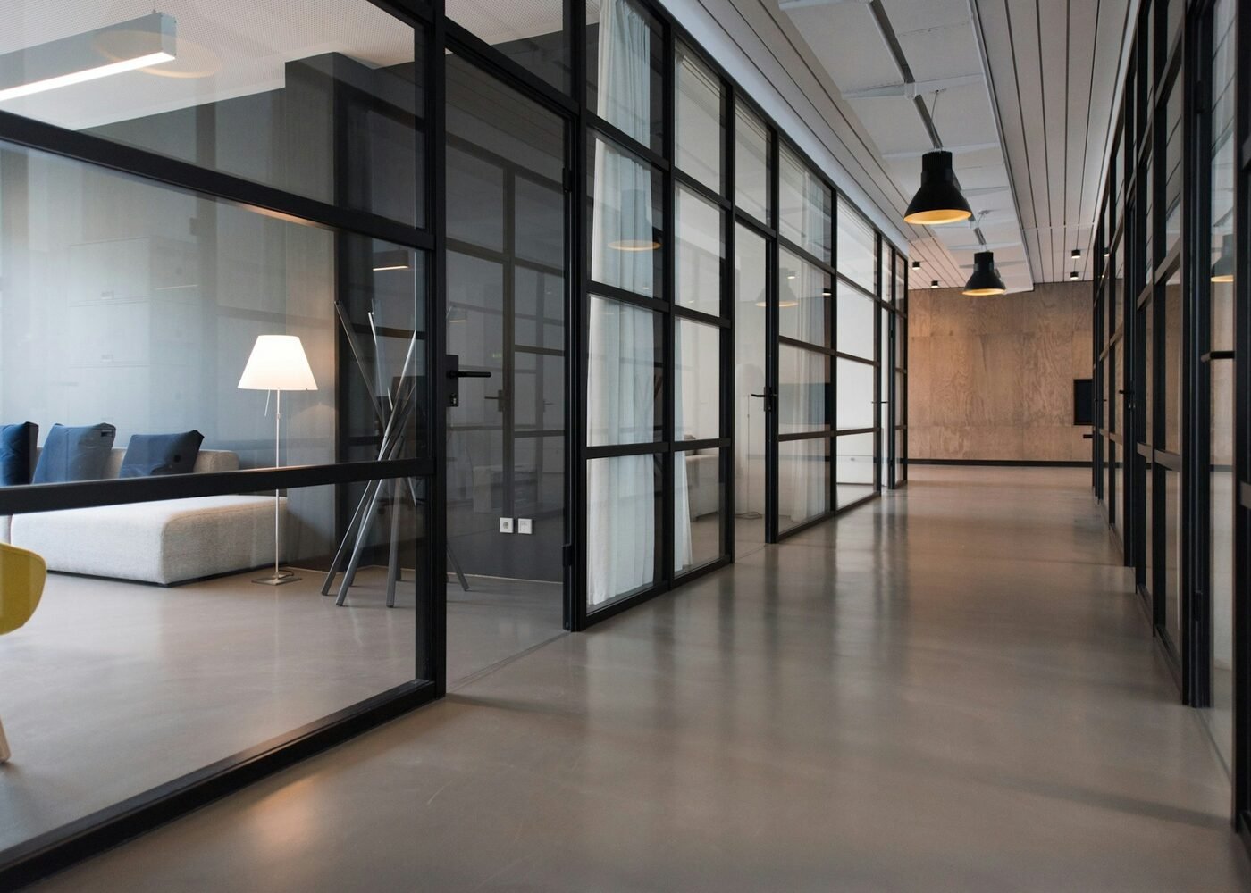 An office left secure and in order after hours